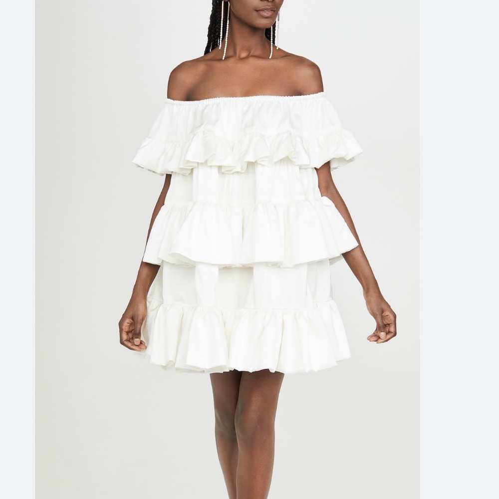 FINAL PRICE. NWT Azeeza Silk Ruffle Tiered Dress - Picture 1 of 6